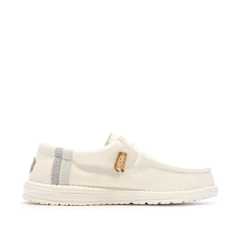 Chaussures Blanc Homme Hey Dude Wally Break Stitch vue 2