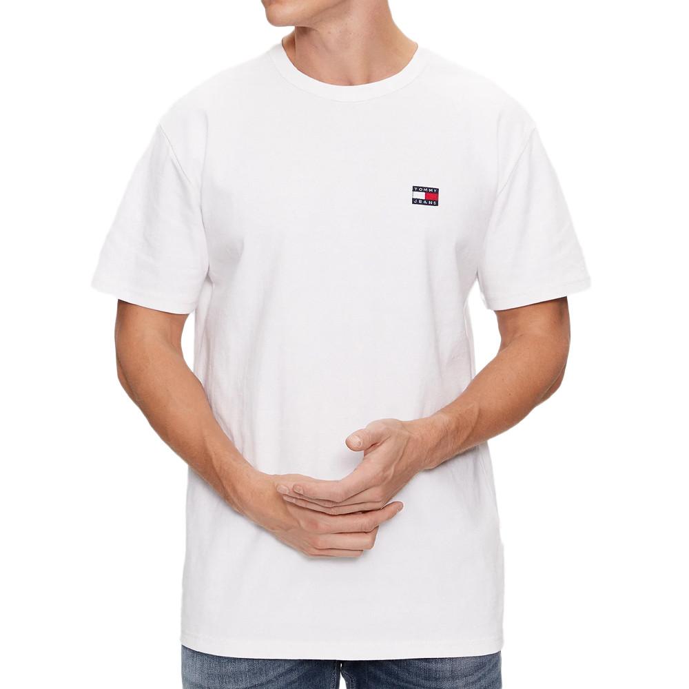 T-shirt Blanc Homme Tommy Hilfiger Classique pas cher