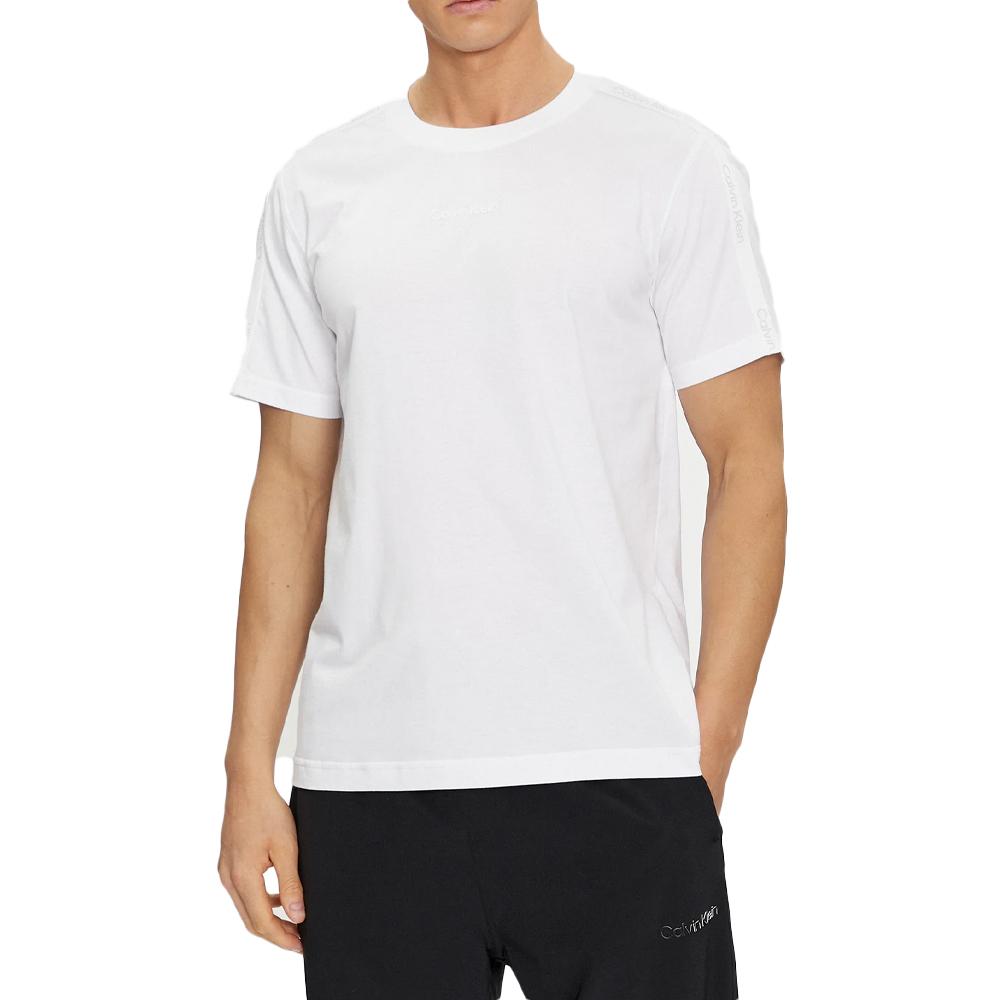 T-shirt Blanc Homme Calvin Klein 00GMS4K187 pas cher