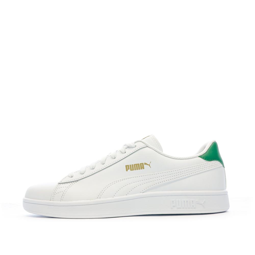 Baskets Blanche Homme Puma Smash V2 pas cher