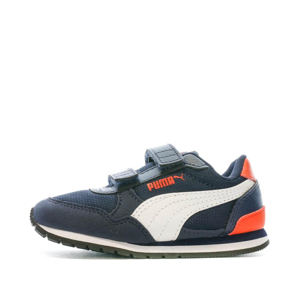 Baskets Marine Garçon Puma Runner pas cher