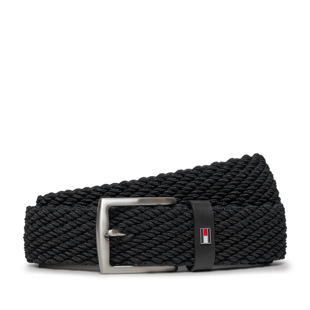 Ceinture Noir Tommy Hilfiger Denton 3.5 Elastic pas cher