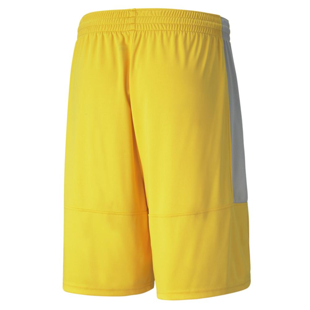 Short de Basketball Jaune Homme Puma Game vue 2