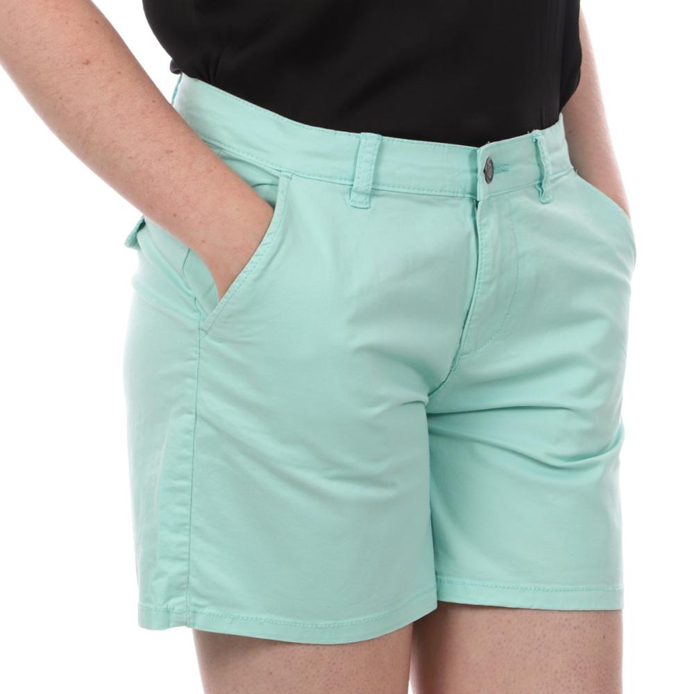 Short Vert d'eau Femme Lee Cooper Oda pas cher