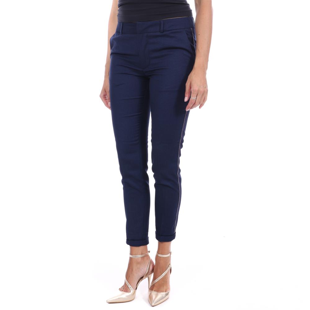 Pantalon bleu femme Teddy Smith City Pant pas cher