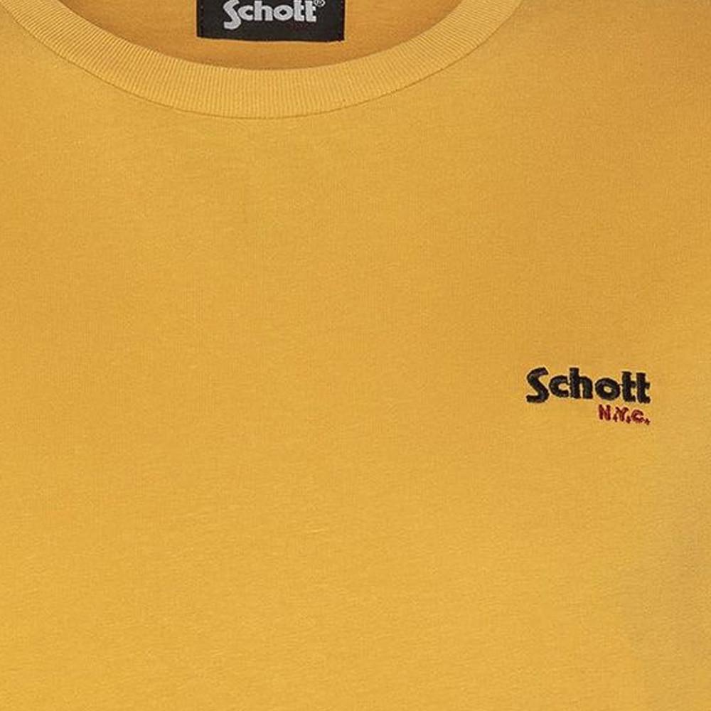 T-Shirt Jaune Homme Schott Brode vue 2