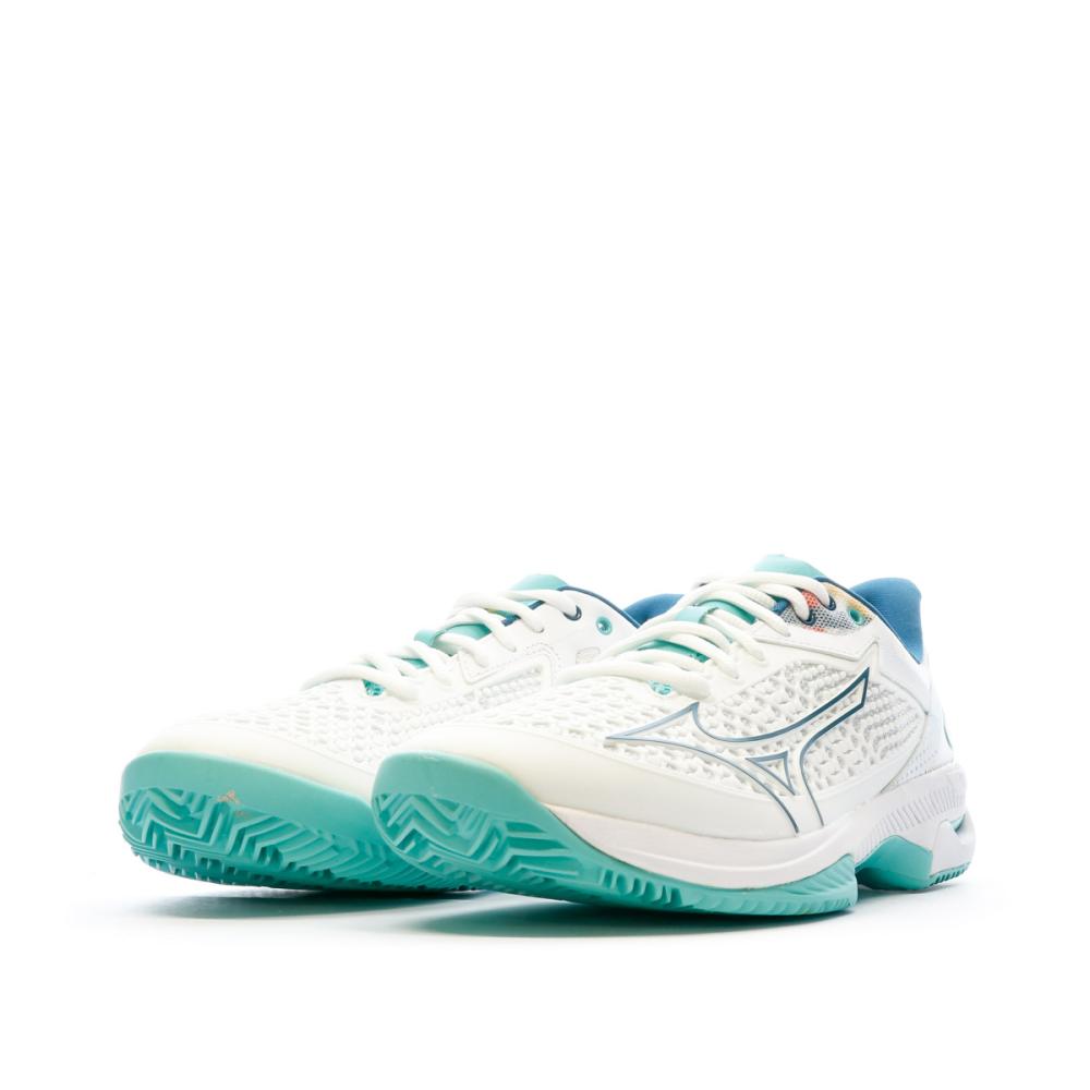 Chaussures de tennis Blanches Femme Mizuno Wave Exceed vue 6