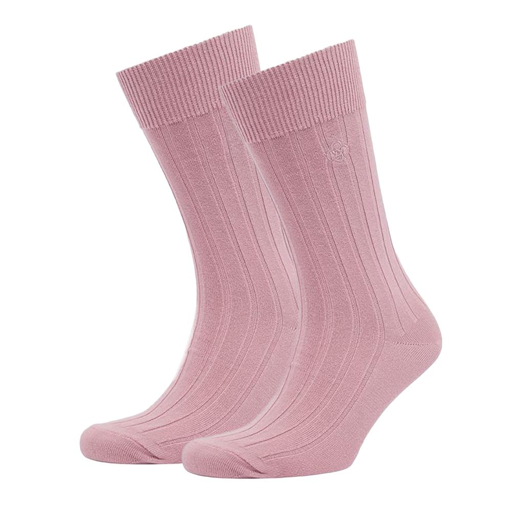 x1 Paire de Chaussettes Rose Homme SUPERDRY Core Rib Sock pas cher