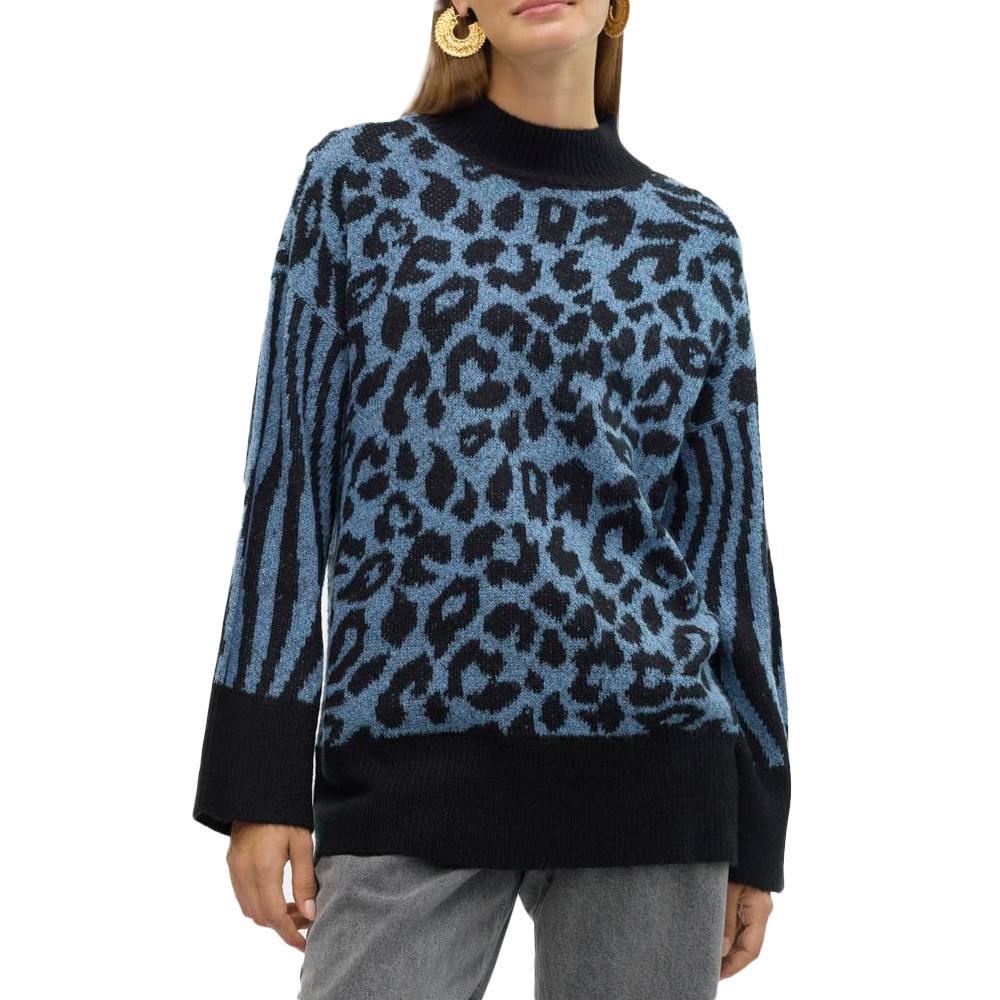 Pull Noir/Bleu Femme Vero Moda Mars pas cher