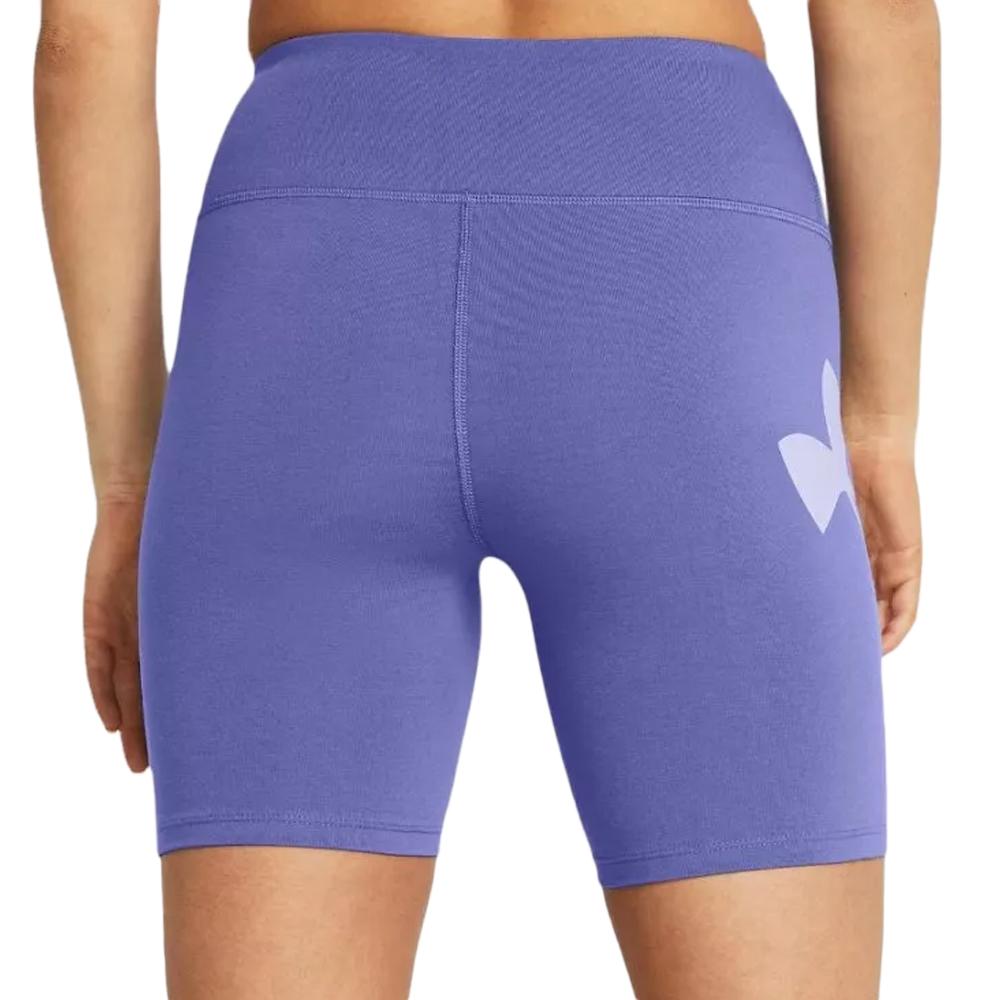 Short Violet Femme Under Armour Campus vue 2