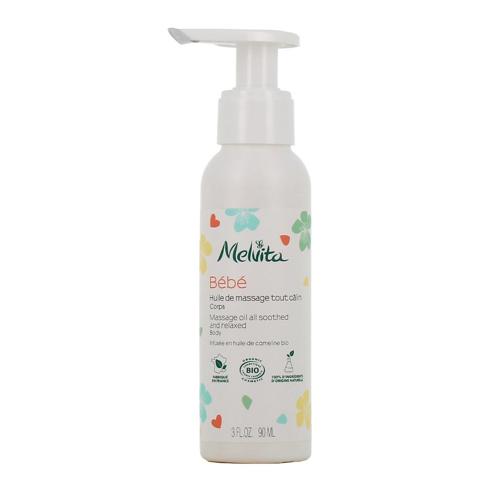 Huile de Massage Bébé Bio Melvita 90ml pas cher