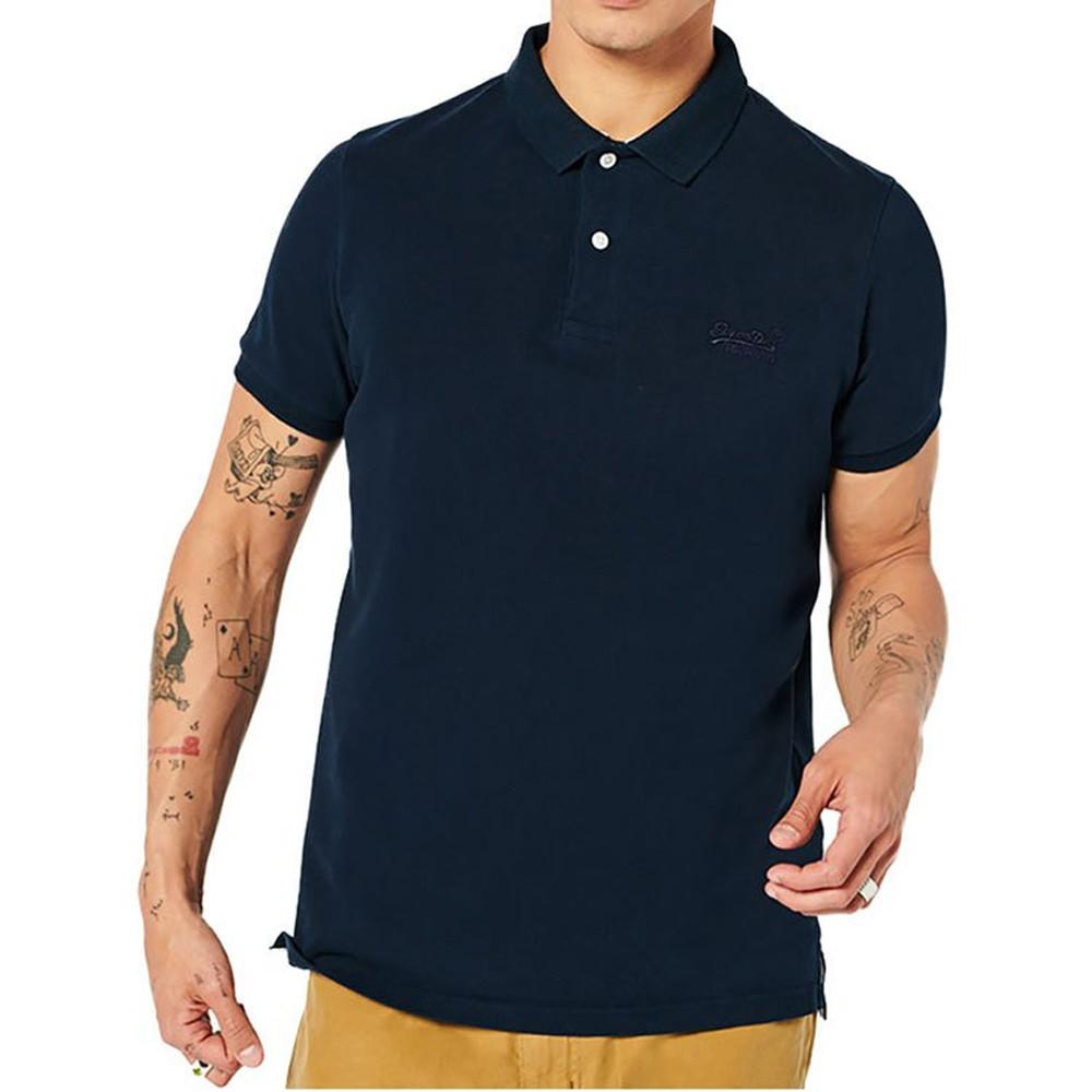 Polo Marine Homme Superdry Classic Pique pas cher