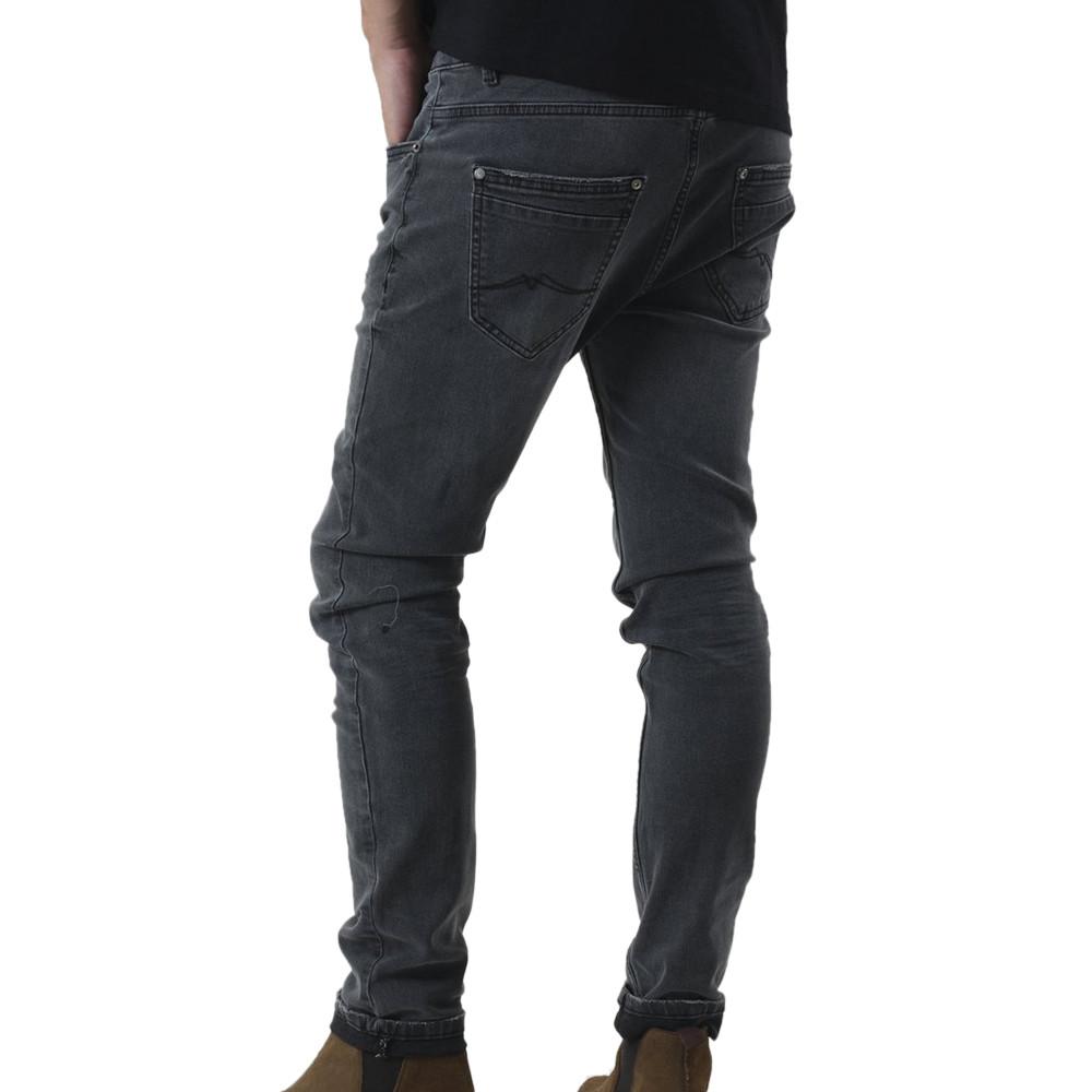 Jean Slim Noir Homme Deeluxe Carlos vue 2