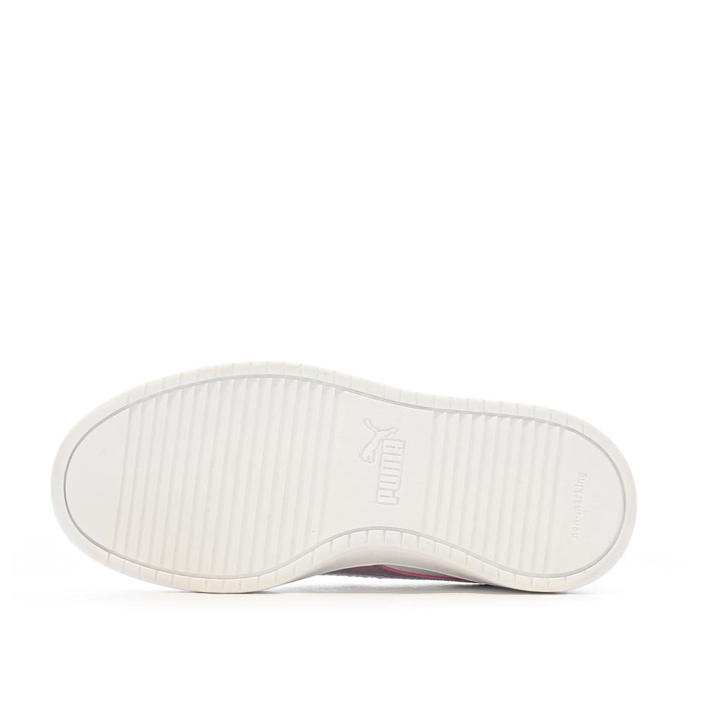 Baskets Blanches/Violet Fille Puma Rickie vue 5