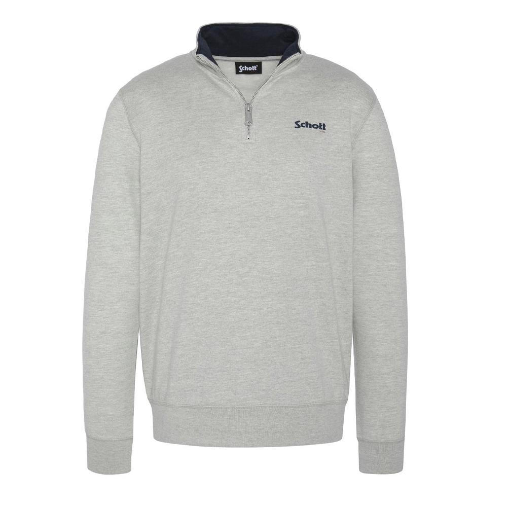 Sweat Gris Homme Schott Half pas cher