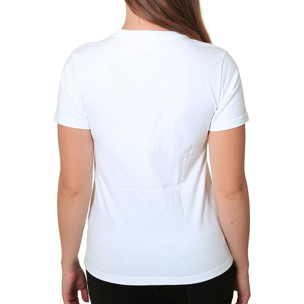 T-shirt Blanc Femme Converse 4800 vue 2