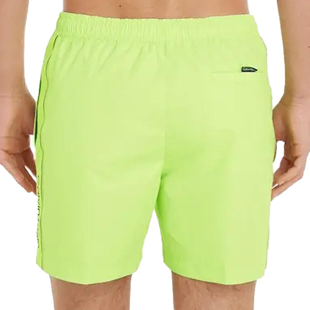 Short de bain Vert Homme Calvin Klein Medium Double vue 2