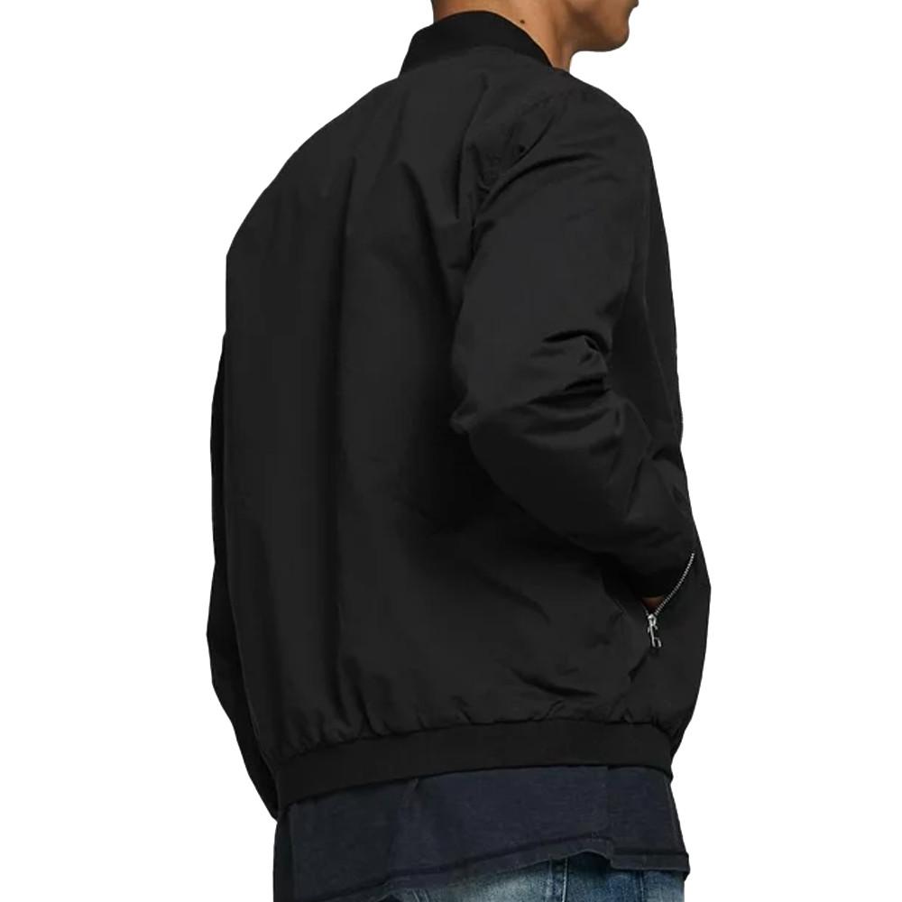 Bomber Noir Homme Jack & Jones Mash vue 2