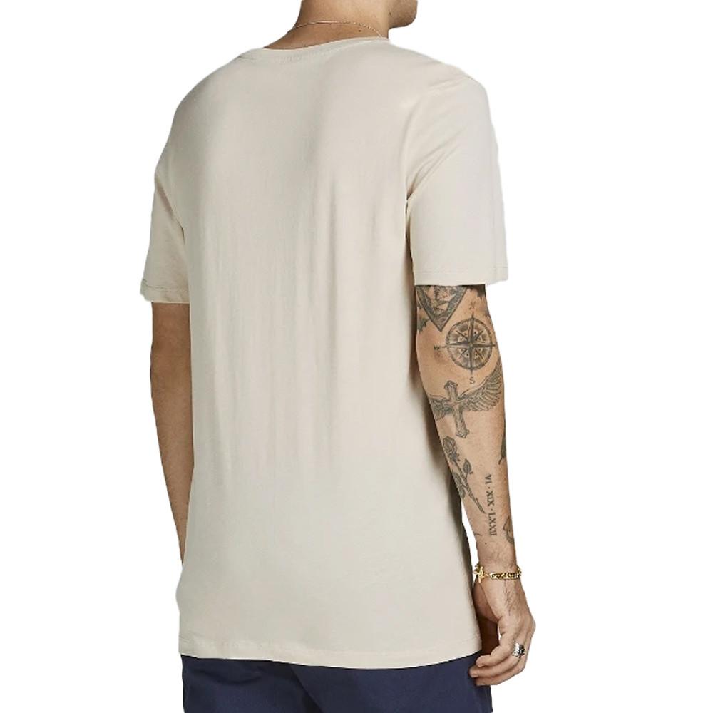 T-shirt Beige Homme Jack & Jones Basic vue 2