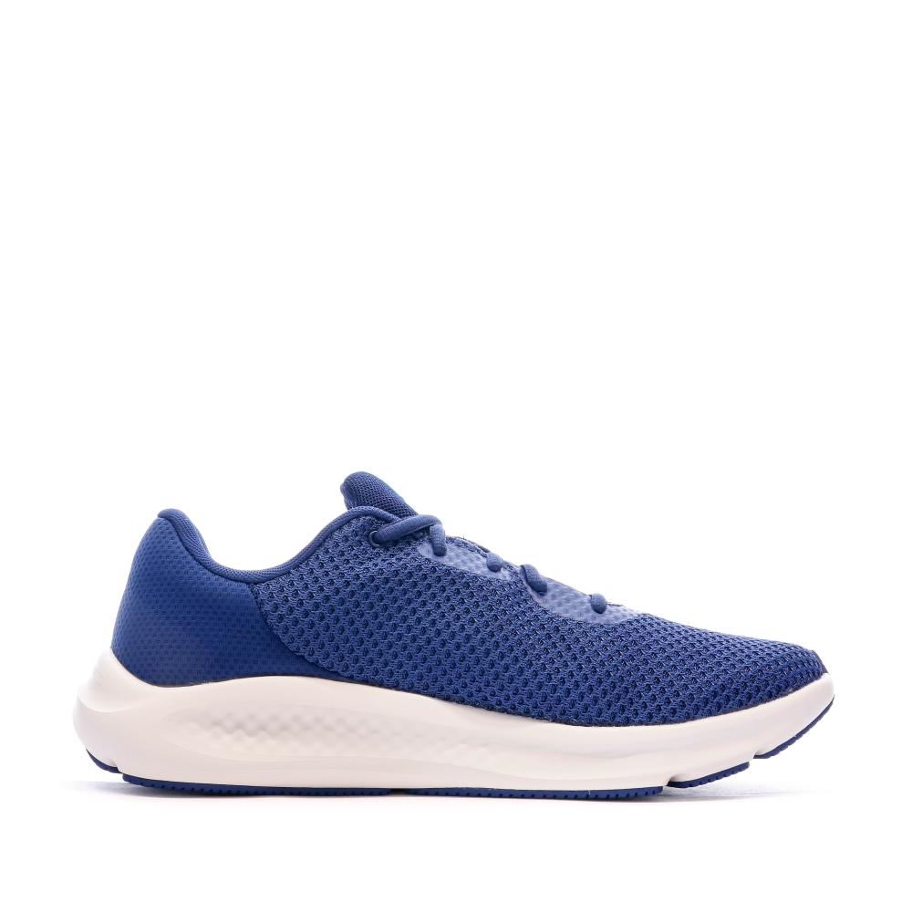 Chaussures de running Bleues Homme Under Armour Charged Pursuit 3 vue 2