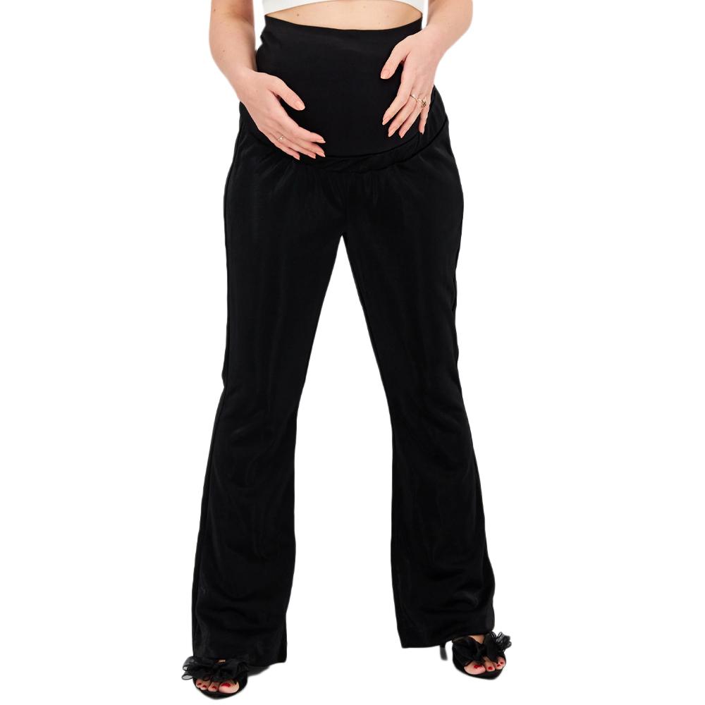 Pantalon de Grossesse Noir Femme Vero Moda Maternity Kamma Flared pas cher