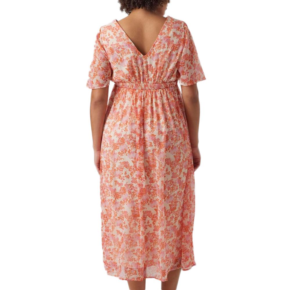 Robe Fleuries Rose/Rouge Femme Vero Moda Marternity Mia vue 2