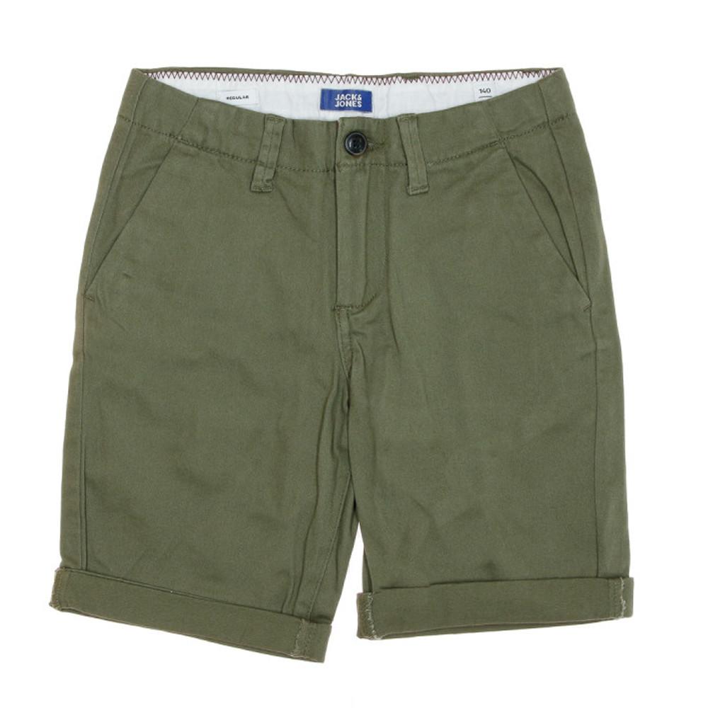 Short Chino Kaki Garçon Jack & Jones Basic pas cher