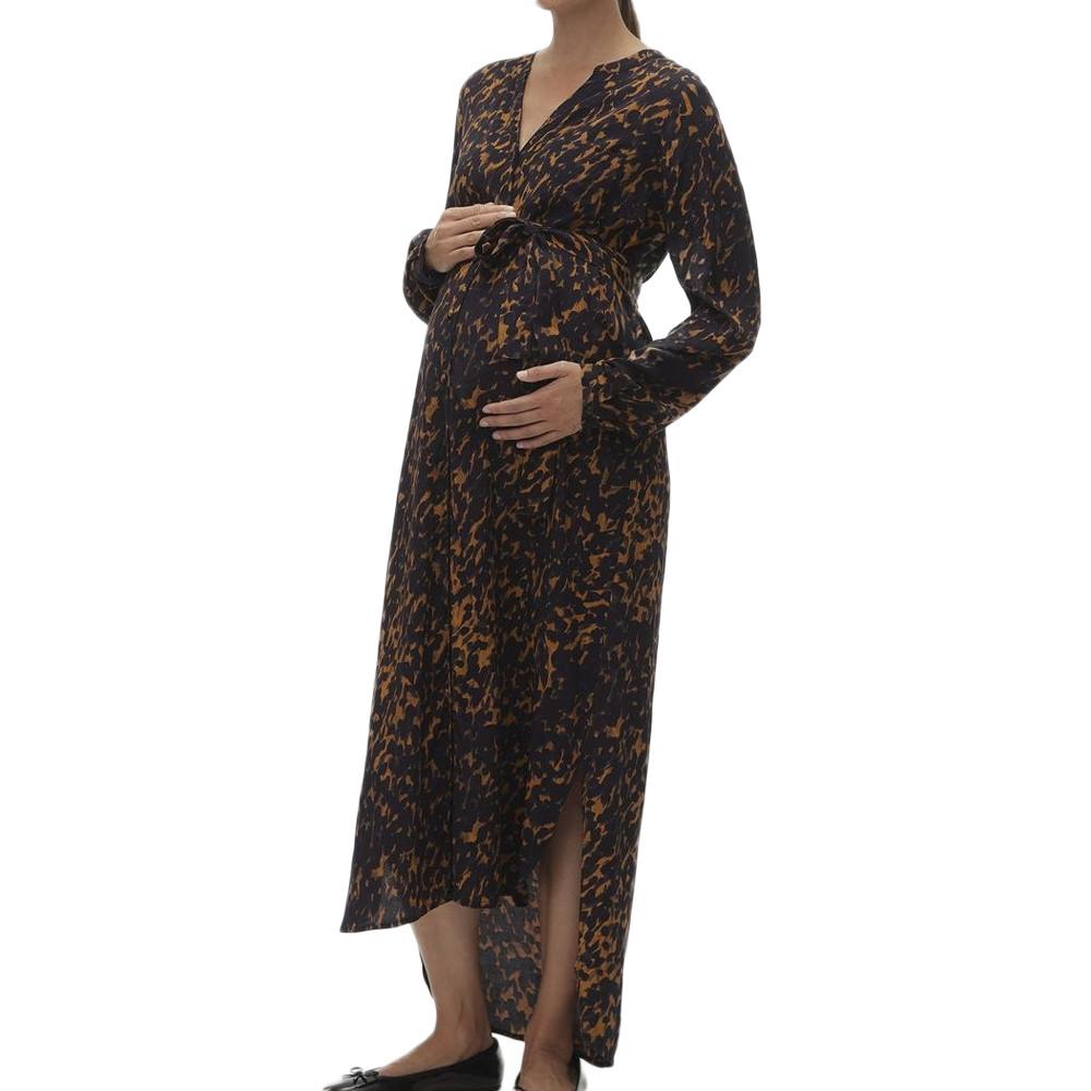 Robe Marron/Noire Femme Vero Moda Maternity Wvn pas cher