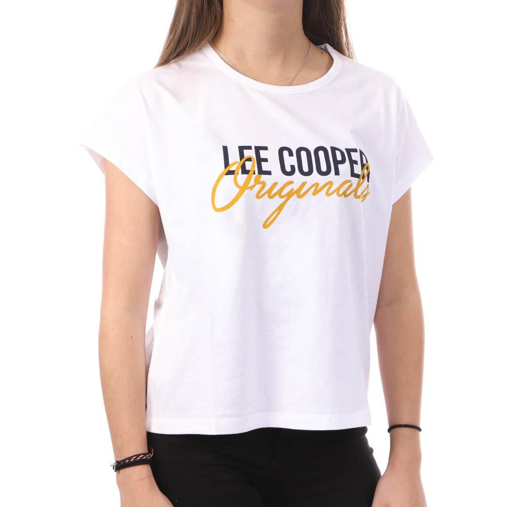 T-shirt Blanc Femme Lee Cooper Oumi pas cher