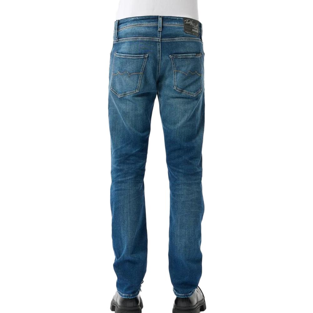 Jean Droit Bleu Denim Homme Teddy Smith Reeple Rock vue 2