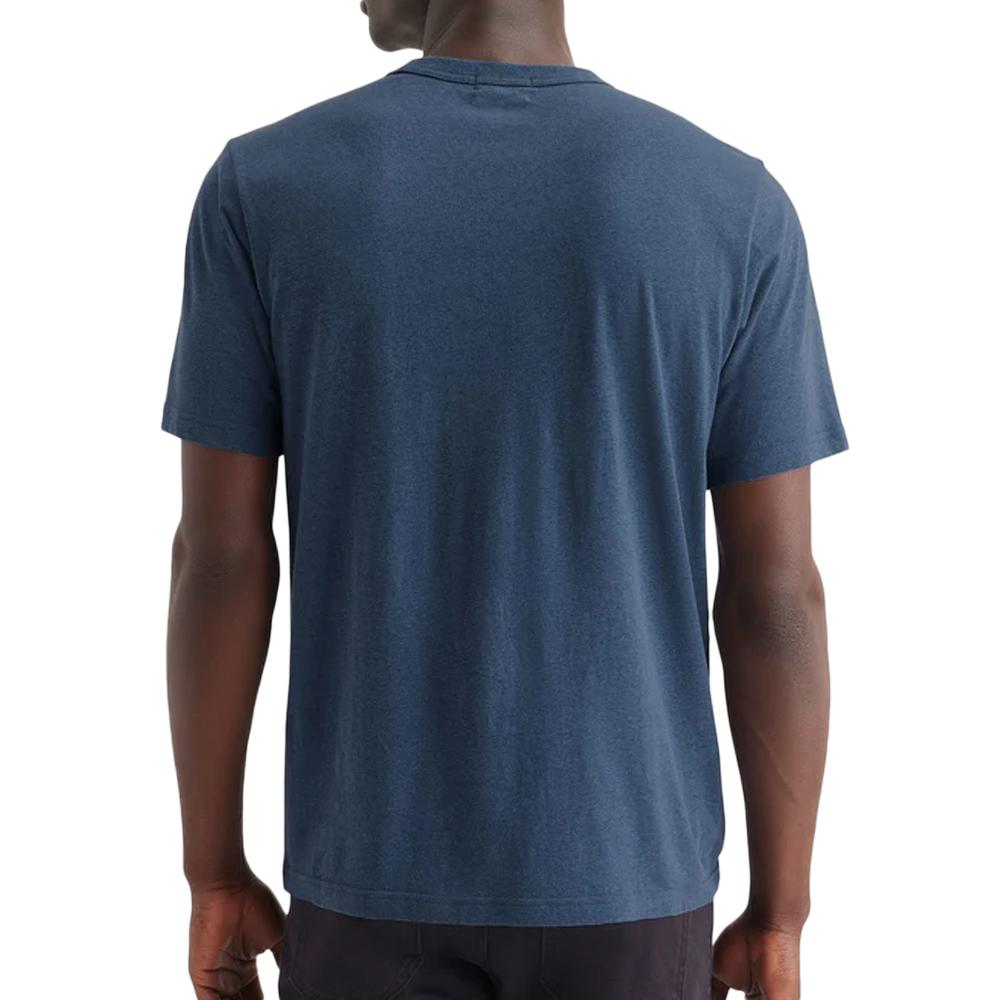 T-shirt Bleu Homme Dockers Original vue 2