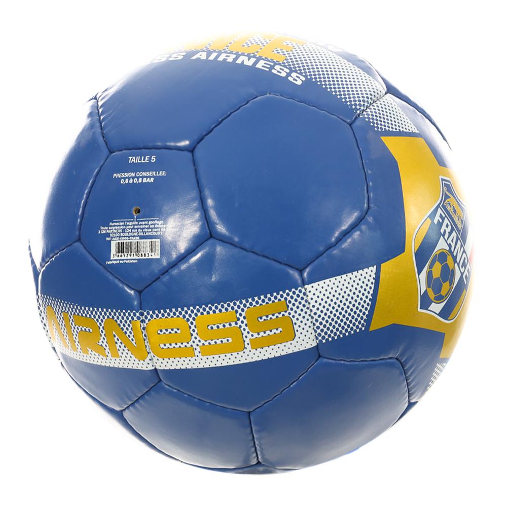 France Ballon de Foot Bleu Airness Gold pas cher