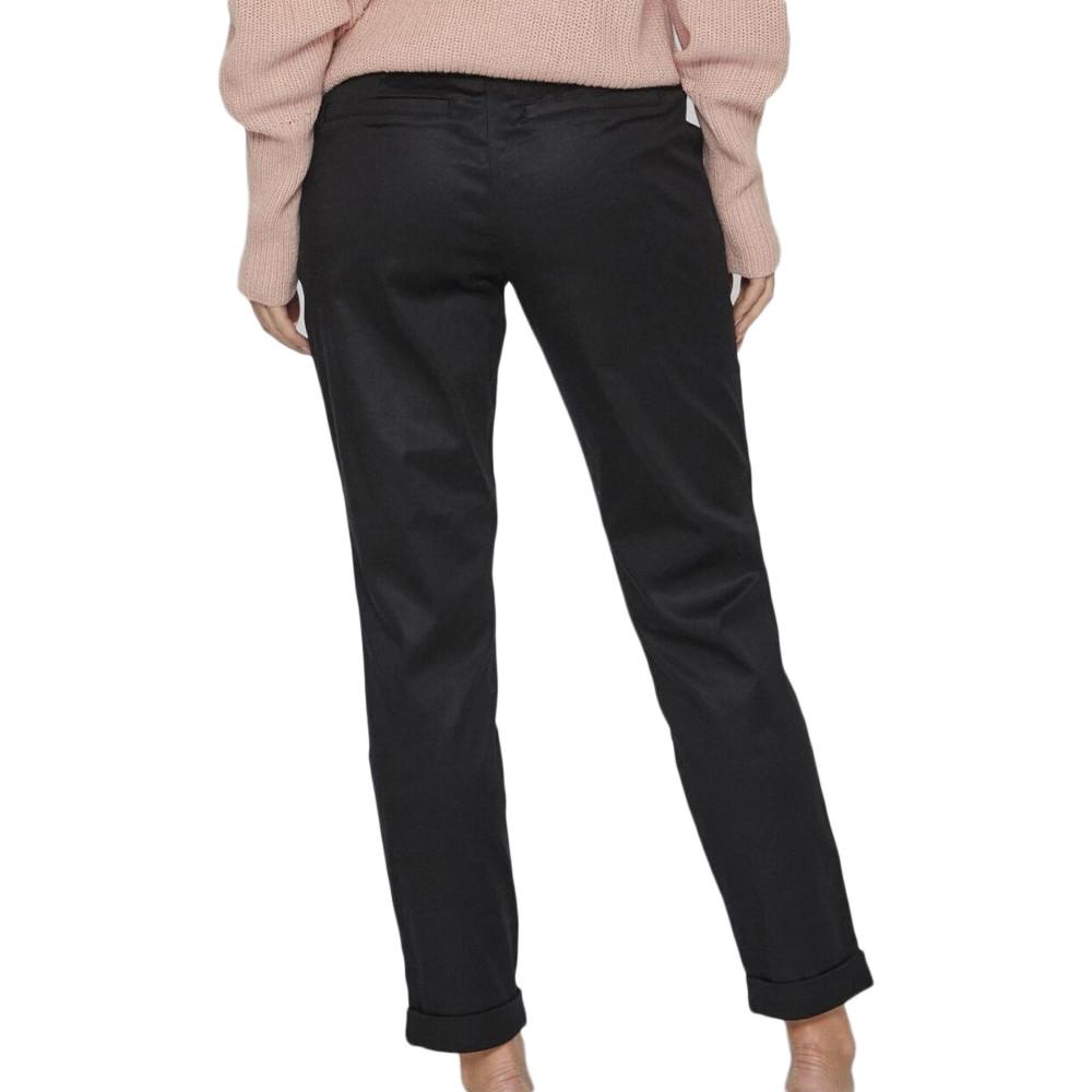 Pantalon Chino Noir Femme Vila new pant vue 2