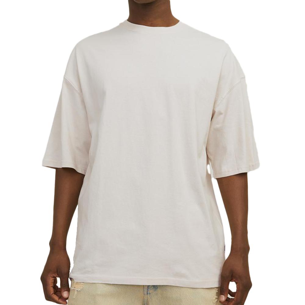 T-shirt Uni Beige Homme Jack & Jones Charge pas cher