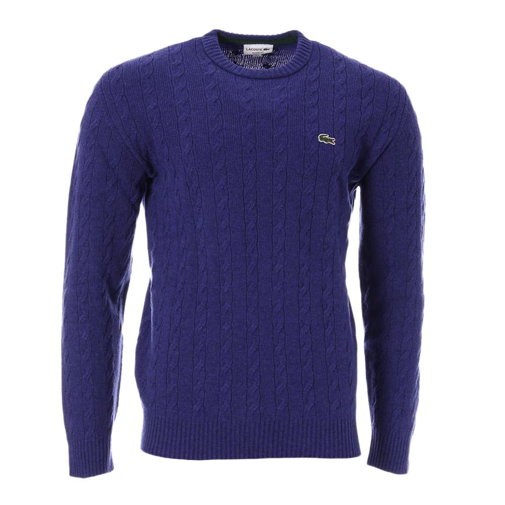 Pull Bleu Homme Lacoste Tricot AH1991 pas cher