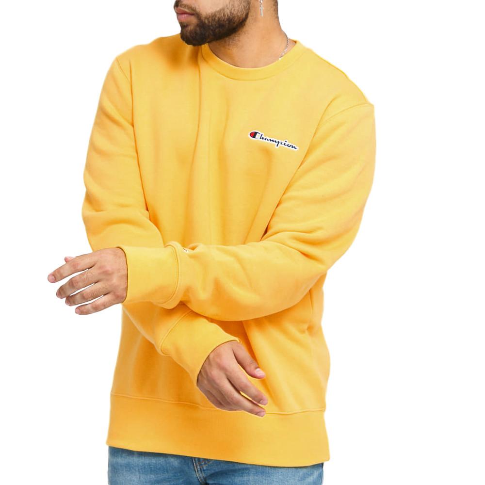 Sweat Jaune Homme Champion 216476 pas cher