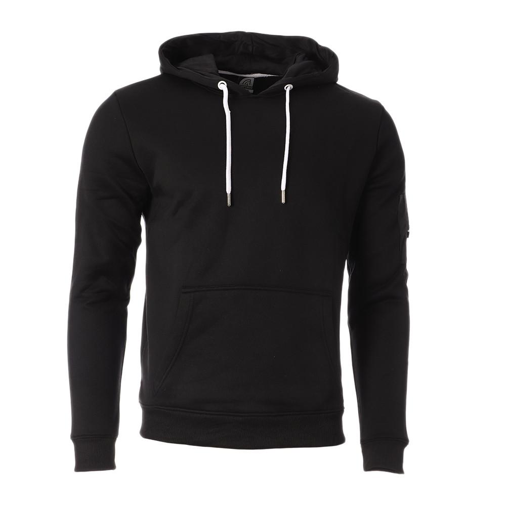 Sweat à Capuche Noir Homme Just Emporio AJELY pas cher