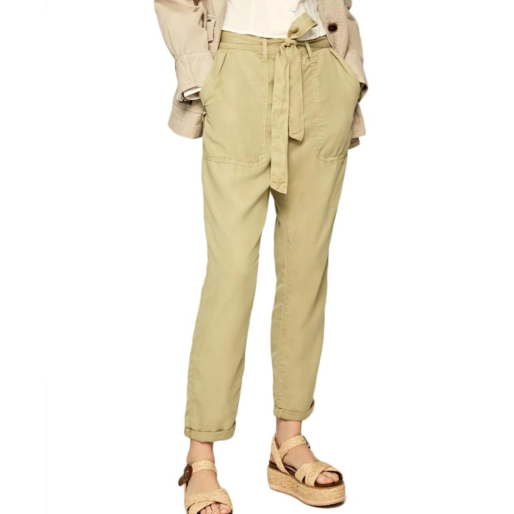 Pantalon Fluide Beige Femme Pepe Jeans Drifter pas cher