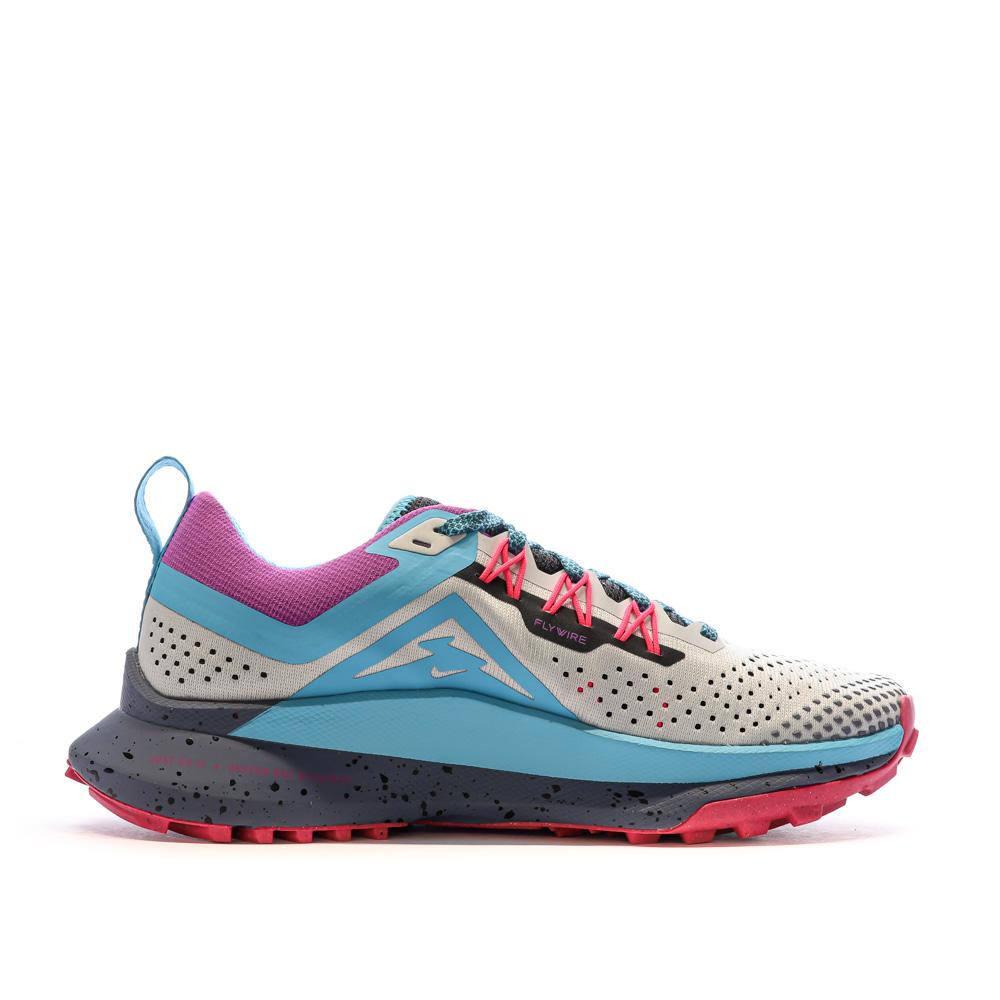 Chaussures de Trail Blanc/Bleu Femme Nike Pegasus Trail 4 vue 2