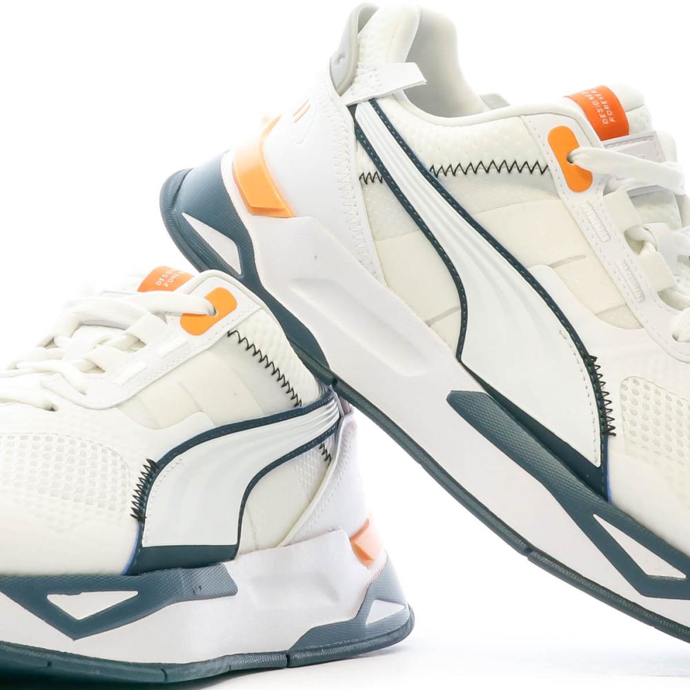 Baskets Blanc/Orange Homme Puma Mirage 383107 vue 7