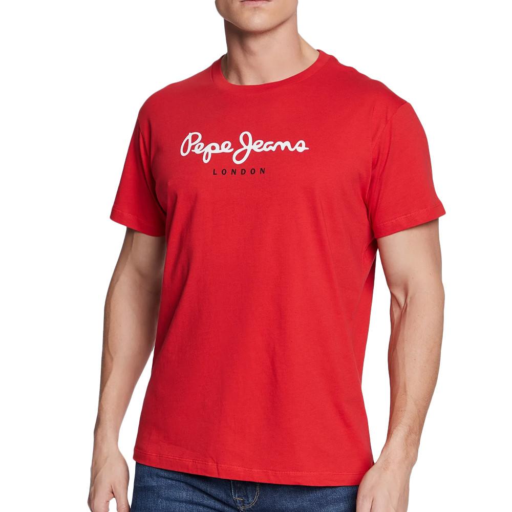 T-shirt Rouge Homme Pepe Jeans Eggo N pas cher