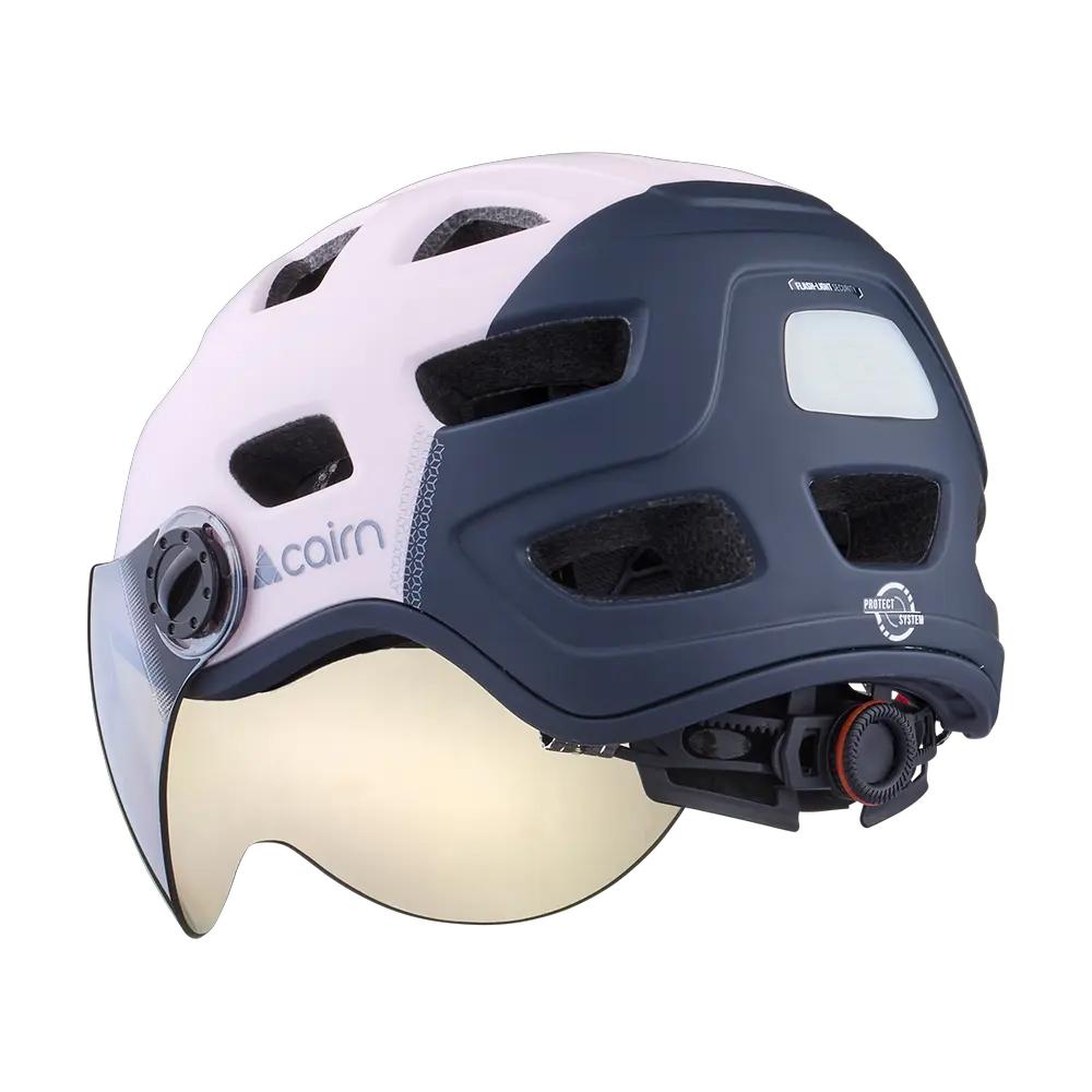 Casque de Vélo Rose/Gris Femme Cairn Quartz Visor vue 2