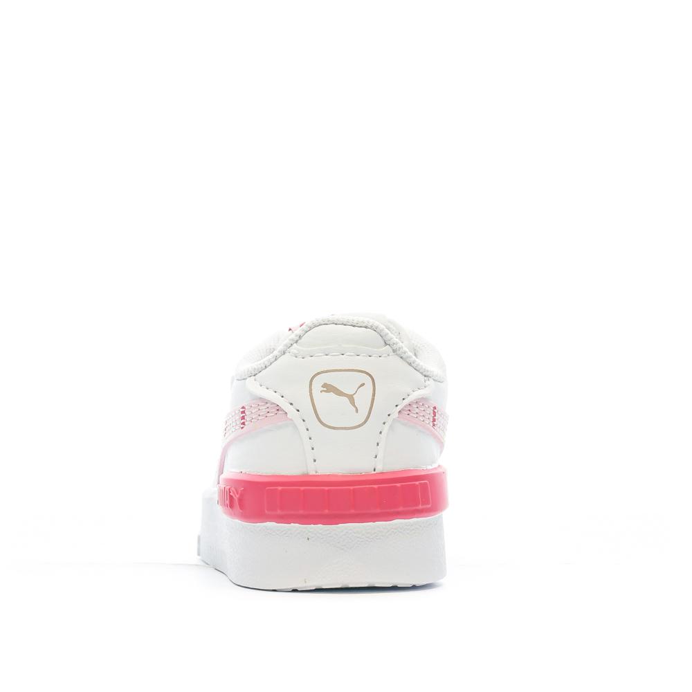 Baskets Blanche/Rose Fille Puma Jada Sprinkles vue 3