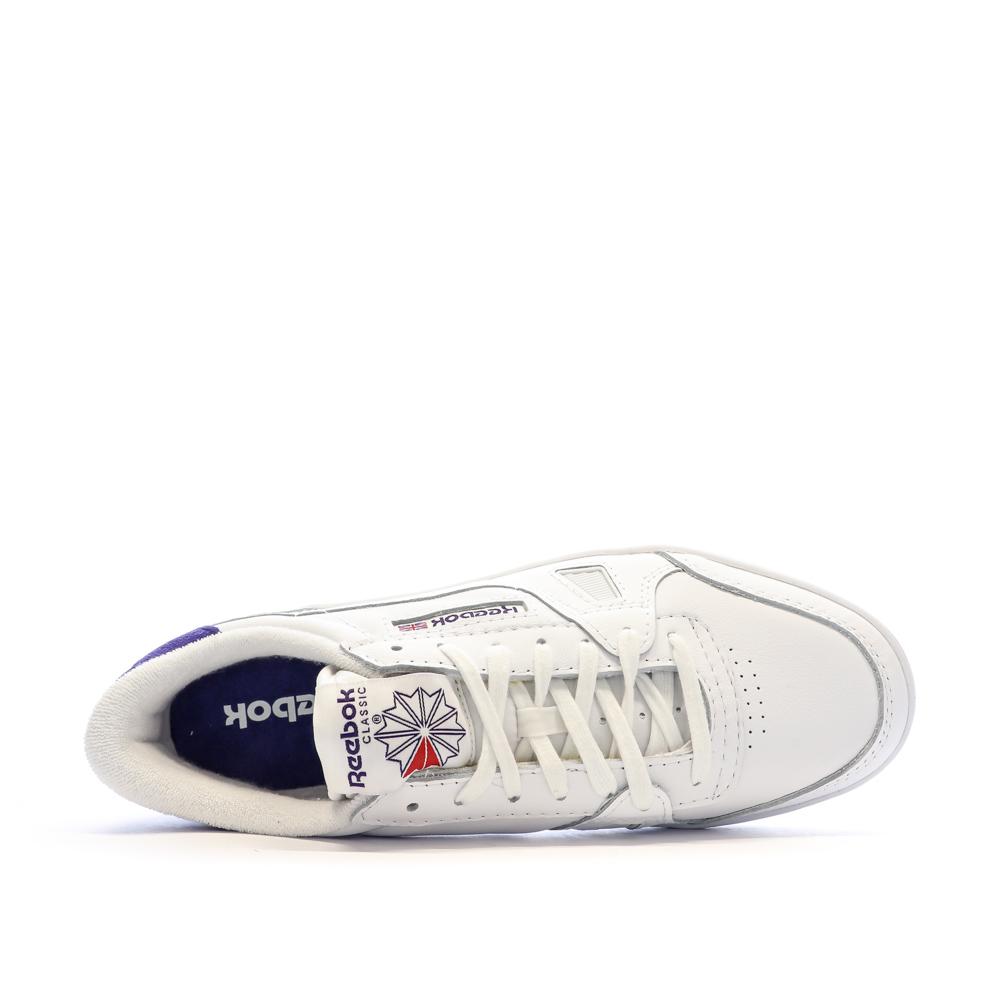 Baskets Blanc/Bleu Homme Reebok Court GY0081 vue 4