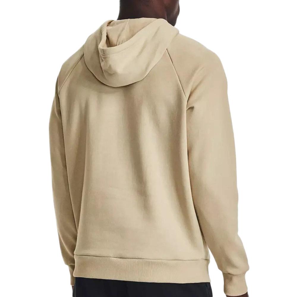 Sweat à capuche Beige Homme Under Armour Rival Fleece vue 2