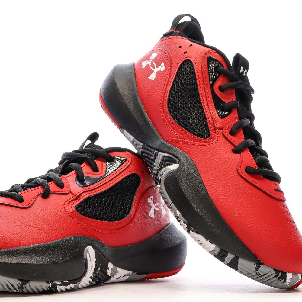 Chaussures Basket Rouge/Noire Mixte Under Armour Lockdown 6 vue 7