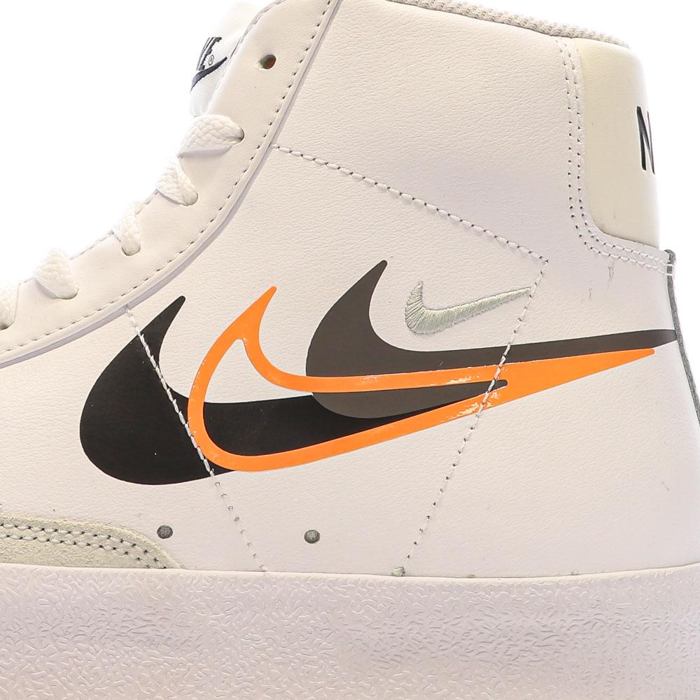 Baskets Blanches/Orange Homme Nike Blazer vue 7