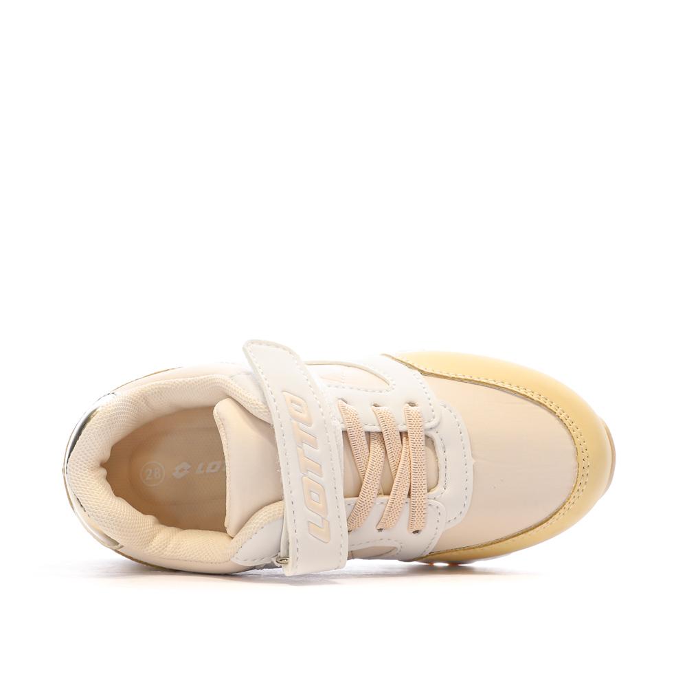 Baskets Beige/Jaune Fille Lotto Verone vue 4