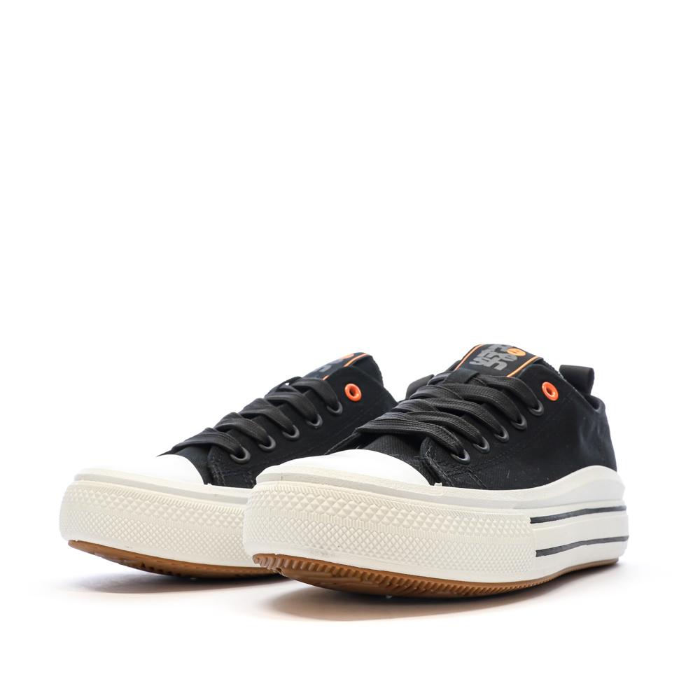 Baskets Basses Noires Femme Refresh Lona vue 6