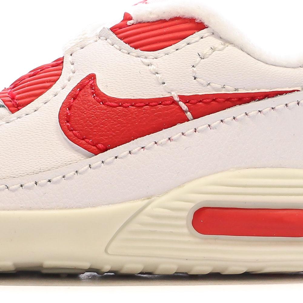 Baskets Blanches/Rouges Garçon Nike Max 90 vue 7